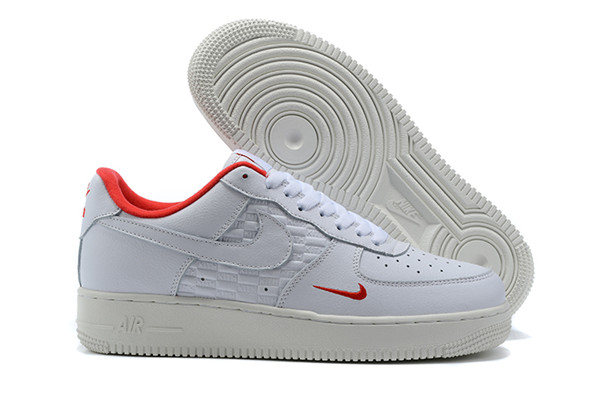 Women's Air Force 1 Low Top White Shoes 066